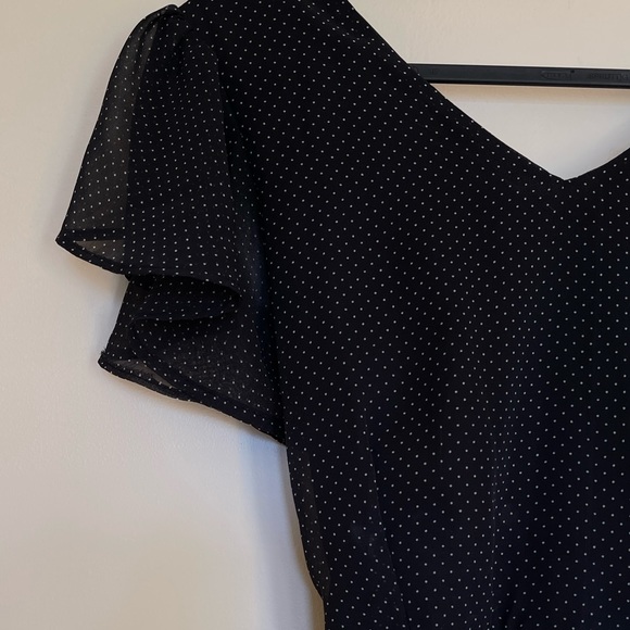 Dotted light fabric little black dress purchased from a Ukrainian boutique - Picture 2 of 4